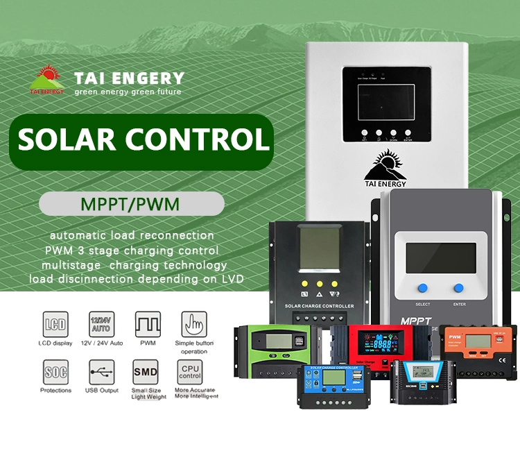 At40 30A 12V/24V/48V Auto Sine Wave PWM Solar Charger Controller for Solar Power System