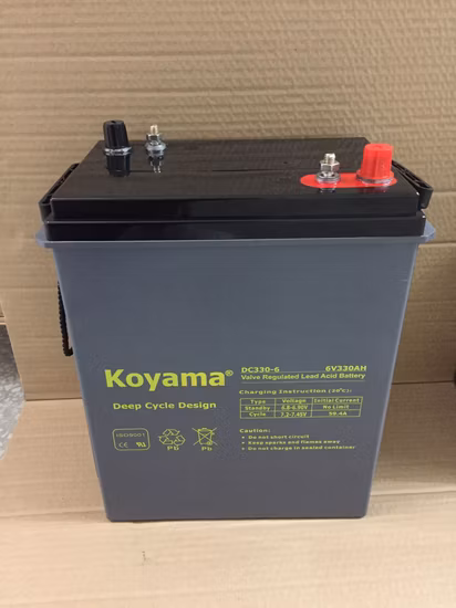 6V330ah ゴルフバギーバッテリートロイの木馬高温品質ディープサイクル AGM/ゲルバッテリー