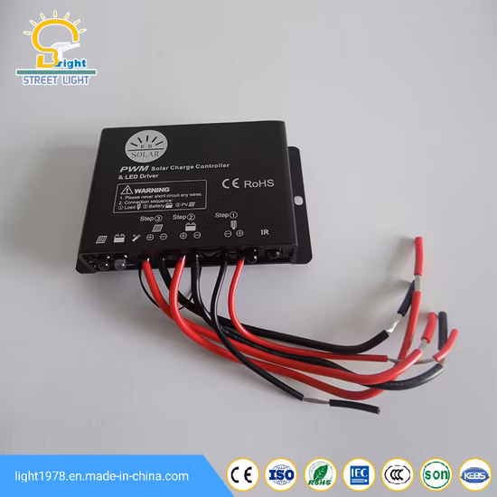 ソーラー街路灯用PWM 12/24V 5A-20Aソーラーチャージコントローラー